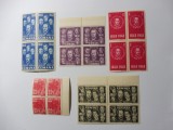 ROMANIA 1948 LP 236 CENTENARUL REVOLUTIEI DE LA 1848 - BLOCURI DE 4 TIMBRE (T219)
