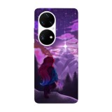 Husa compatibila cu Huawei Nova 8i model Mount Celeste, Silicon, TPU, Viceversa, Transparent, Carcasa