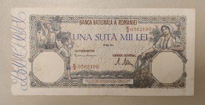 Rom&amp;acirc;nia - 100 000 Lei (28 mai 1946) sE/2 0362196 foto