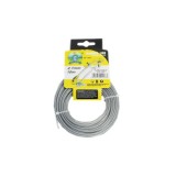 Fir motocoasa, trimmer, insertie metalica, profil rotund, 2.7mmx10m, Micul Fermier, GF-1540