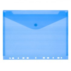 Mapă Organizare A4, Plastic, Capsă, Găuri Biblioraft, Bleu
