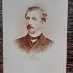 FOTOGRAFIE CDV - PORTRET BARBAT - ATELIER BERNHARDT-MOORYS R-SARAT