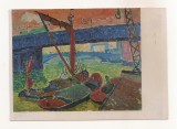 FA102 -Carte Postala- ANGLIA - Andre Derain, Barges in the Thames - Leeds City Gallery, necirculata