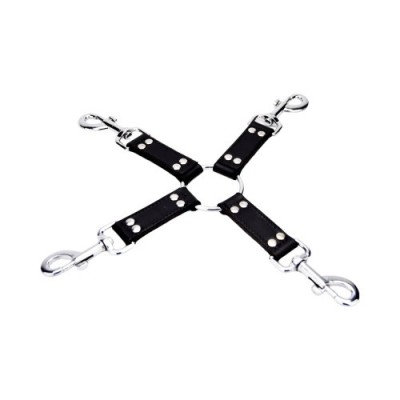 Legaturi si sfori - Bound Legatura Hog Tie in 4 Puncte din Piele foto