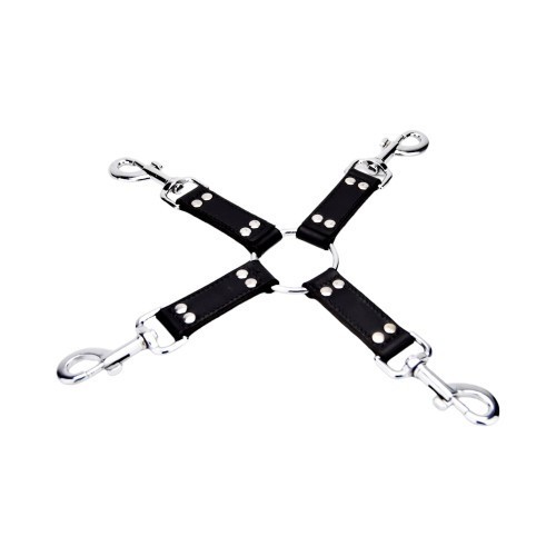 Legaturi si sfori - Bound Legatura Hog Tie in 4 Puncte din Piele