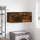 VidaXL Dulap de perete, stejar fumuriu, 80x36,5x35 cm, lemn compozit