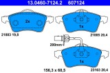ATE 13.0460-7124.2 set placute frana,frana disc