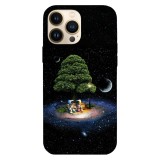 Husa compatibila cu Apple iPhone 15 Pro Max model Space love story, Silicon, TPU, Viceversa, Transparent, Carcasa