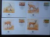 Libia-WWF,FDC fauna-set complet