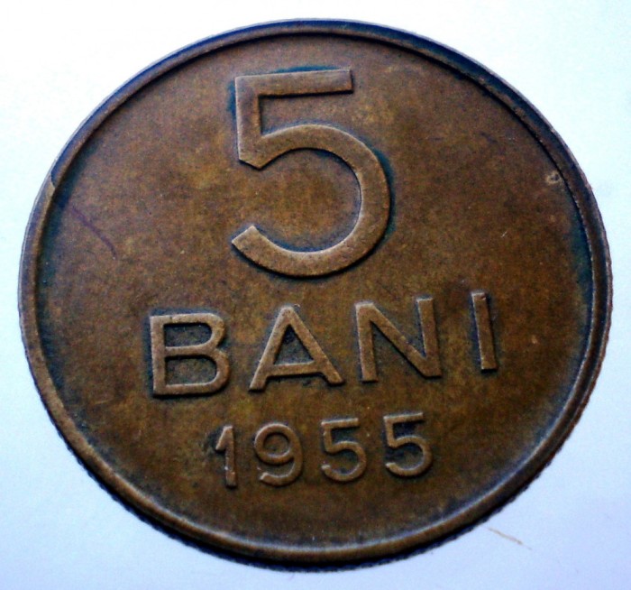 7.180 ROMANIA RPR 5 BANI 1955