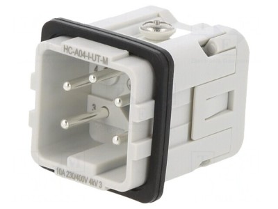 Conector HDC Tată 500V 10A 5PIN 4PE 0,5-2,5mm&amp;sup2; foto