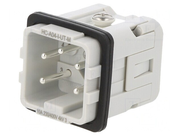 Conector HDC Tată 500V 10A 5PIN 4PE 0,5-2,5mm&sup2;