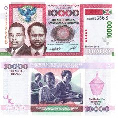 Burundi 10 000 Francs 2013 P-44b UNC