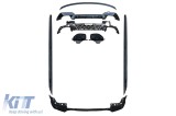 Pachet Aero tip 340 potrivit pentru BMW Seria 3 G20 2019-2022, pentru modelul cu pachet M tech, lac negru Performance AutoTuning