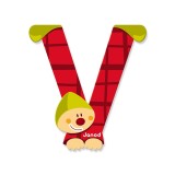 Litera V, de lemn, Janod