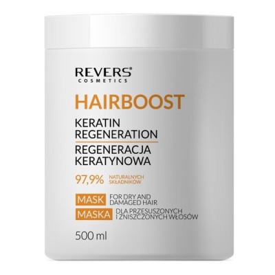 Masca pentru par Hairboost Keratin Regeneration, pentru par uscat si deteriorat, Revers, 500ml foto