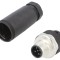 Conector M12 tată drept pe cablu
