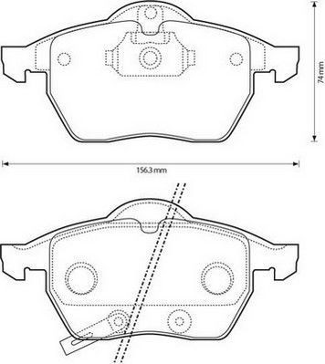 Placute frana Opel Astra G Cabriolet (F67), Astra G Combi (F35), Astra G Cupe (F07), Astra G Hatchback (F48, F08), Zafira A (F75); Saab 9-3 (Ys3d), 9 foto