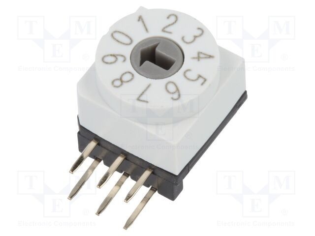 &Icirc;ntrerupător DEC/BCD THT SUNGMUN ELECTRONICS Poz: 10 Rcontact max: 80m&Omega;