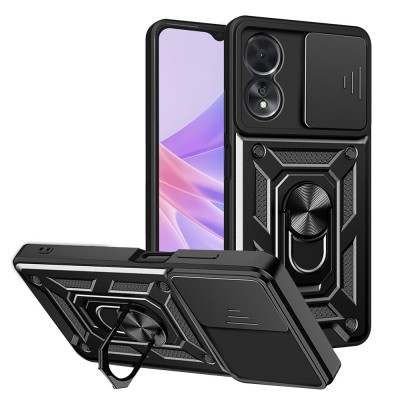 Husa Oppo A58 5G protectie camera Techsuit CamShield Series, negru foto