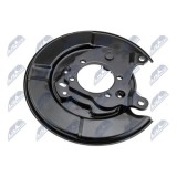 Protectie stropire disc frana Nissan Qashqai 2006-, Spate, Dreapta, HTO-NS-006