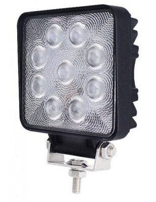 Proiector LED Auto Offroad 27W/12V-24V, Patrat, Flood Beam 60 Grade, Slim foto