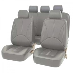 Set 11 huse scaun auto UNIVERSALE din piele ecologica GRI