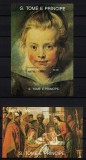 S. TOME E PRINCIPE 1990 - Picturi / colite nestampilate