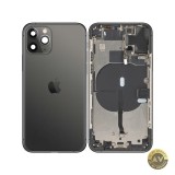 Capac Baterie Apple iPhone 11 Pro Cu Carcasa Mijloc Negru (Matte Space Gray) Swap (Grad B)