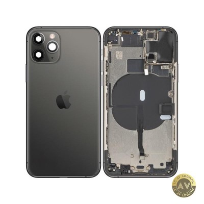 Capac Baterie Apple iPhone 11 Pro Cu Carcasa Mijloc Negru (Matte Space Gray) Swap (Grad B) foto
