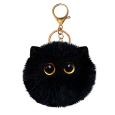 Breloc pisica de plus, pandantiv dragut pentru chei si rucsac
