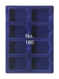 Cumpara ieftin SAFE 180 Tava mare albastra pentru 8 monede in capsules slabs NCG PCGS