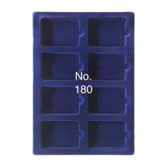 SAFE 180 Tava mare albastra pentru 8 monede in capsules slabs NCG PCGS