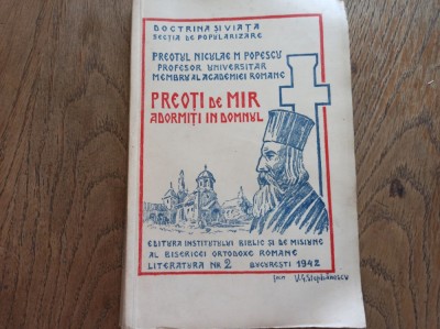 Niculae M. Popescu - Preoti de Mir Adormiti in Domnul, 1942 foto
