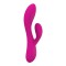 Vibrator Happy Rabbit, 10 Moduri Vibratii, Silicon Lichid, USB, Fuchsia, 19.6 cm, Mokko Toys