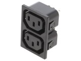 Conector Alimentare AC Mamă 250V 10A 1,5mm