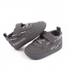Pantofiori gri pentru baietei - Plaid (Marime Disponibila: 9-12 luni (Marimea, Superbaby