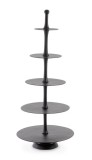 Platou supraetajat metal negru Mallet 63x152 cm