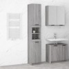 VidaXL Dulap de baie, sonoma gri, 32x34x188,5 cm, lemn prelucrat 817070