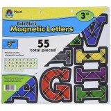 Teacher Created Resources Plaid Bold Block 3&#039; Magnetic Letters.