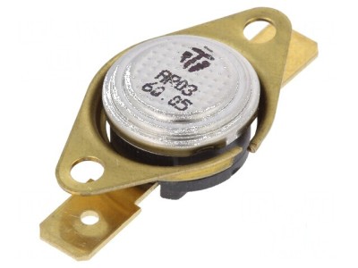 Termostat SPST-NC 60&amp;deg;C 16A 250VAC cu terminali 6,3mm foto