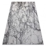 Covor NOBLE modern 9962 65 Marmură, piatră - structural două niveluri cremă / gri, 80x150 cm, Dreptunghi, Poliester