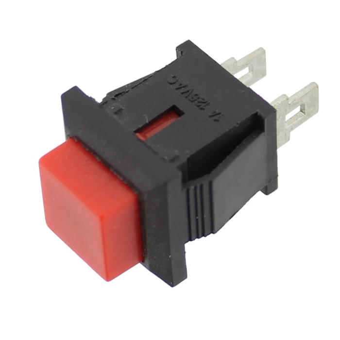 Push buton fara retinere, rosu, 0,5A, 250V, 14x14x19mm - 124630 Push buton fara retinere, rosu, 0,5A, 250V, 14x14x19mm - 124630