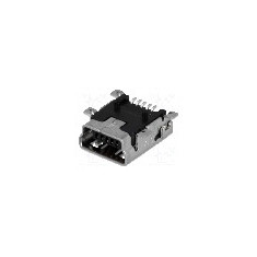 Conector USB B mini, pentru PCB, TE Connectivity - 1734035-1