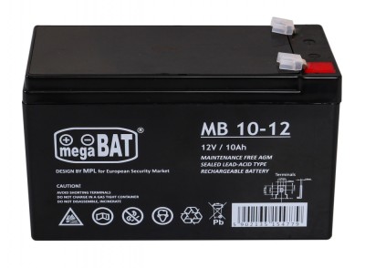 Acumulator plumb-acid MB 10-12, 12V 10Ah, terminal F1 foto