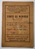 O.062 ROMANIA CARNET DE MEMBRU APARAREA PATRIOTICA IASI 1946 + FOTO