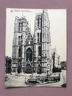 Carte postala format mare - BRUSSELS (5) - Biserica Sf. Gudula foto