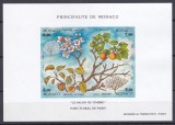 DB1 Flora Flori Fructe Caise Monaco 4 Anotimpuri 1994 Expo. Paris SS MNH NDT