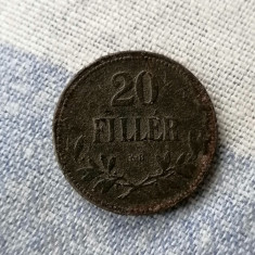 MONEDA-20 FILLER 1917 - UNGARIA