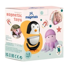 Joc cu magneti Magimals - Pinguin si caracatita